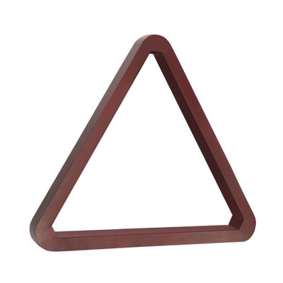GSE Games & Sports Expert Deluxe Heavy Duty Solid Wood Billiard 8-Ball Triangle or 9-Ball Diamond Pool Ball Racks for 2-1/4" Pool Balls (Mahogany Triangle Rack)
