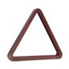 GSE Games & Sports Expert Deluxe Heavy Duty Solid Wood Billiard 8-Ball Triangle or 9-Ball Diamond Pool Ball Racks for 2-1/4" Pool Balls (Mahogany Triangle Rack) view 1