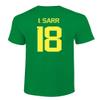 FLAURA Senegal Soccer #18 Sarr World Football Fans Adult Mens Unisex T-Shirt (Green, 5X-Large) view 3