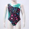 Daenrui Kids Girls Printed Splice Gymnastics Leotards with Shorts Set Ballet Dance Unitard Workout swimsuit Black 4 Years view 3