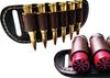 6 Round Cartridge Holder Leather Belt Slide On Ammo Loops 45 Long colt 30-30 357 Handmade in the USA (.410 Gauge, White Thread, Saddle Tan) view 1