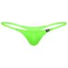 Daenrui Men's Mesh Sheer See Through Low Rise G-String T-Back Micro Mini Thongs Bikini Briefs Underwear Green X-Large view 1