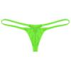 Daenrui Men's Mesh Sheer See Through Low Rise G-String T-Back Micro Mini Thongs Bikini Briefs Underwear Green X-Large view 4