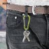 Booms Fishing CC5 Multi-Use Carabiner Clips, 10 Pack 2.7" Small Caribeener Clips, Mini Keychain Caribeaner Clip, Aluminum D Ring Carabiners, Green view 3