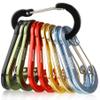 Booms Fishing CC5 Multi-Use Carabiner Clips, 10 Pack 2.7" Small Caribeener Clips, Mini Keychain Caribeaner Clip, Aluminum D Ring Carabiners, Assorted Colors view 1
