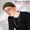 ROYBENS Swag Wool Knit Cuff Short Fisherman Beanie for Men Women, Winter Warm Hats, 3PCS view 2