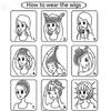 TO KU TOO YUO Cosplay Wig Long Curly Hair Sreaphine Wigs Pink Mixed Purple Loose Wave Synthetic Hair +Wig Cap (B) view 4