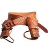 Hulara Genuine Leather Western Gun Belt Concealed Carry Gun Holster Belt for Men Women Cowboy Costume Revolver Holster Pistol Tactical Hoslter view 1