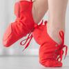 MSMAX Jazz Shoes for Women Girls Split Sole Canvas Ballet Dance Teaching Flats Red 8 M US Women view 2