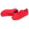 MSMAX Jazz Shoes for Women Girls Split Sole Canvas Ballet Dance Teaching Flats Red 8 M US Women view 4
