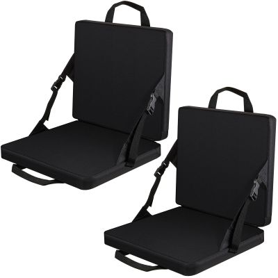 Juexica 2 Pcs Stadium Seats Boat Canoe Kayak Seat Stadium Seats for Bleachers Without Back Support for Indoor Outdoor Sport Events Bleacher Outing Traveling Hiking Fishing Camping