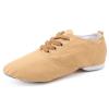 MSMAX Jazz Shoes for Women Girls Split Sole Canvas Ballet Dance Teaching Flats Tan 8.5 M US Women view 3