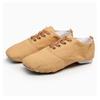 MSMAX Jazz Shoes for Women Girls Split Sole Canvas Ballet Dance Teaching Flats Tan 8.5 M US Women view 4
