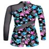 Daenrui Kids Girls Gymnastics Leotards Long Sleeve Dance Biketards Shorts Unitards Active Tumbling Outfit Multi 12 Years view 2