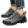 BORAMAX Men's Anti-Skid Cross-Country Travel Shoes Men's Supportive Running Shoes Cushioned Lightweight Athletic Sneakers Grey view 2