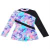Daenrui Kids Girls Gymnastics Leotards Long Sleeve Dance Biketards Shorts Unitards Active Tumbling Outfit Lavender 14 Years view 3
