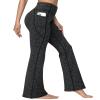 Ewedoos Fleece Lined Pants Women Thermal Yoga Pants with Pockets High Waist Warm Pants Winter Flare Leggings for Women Charcoal view 1