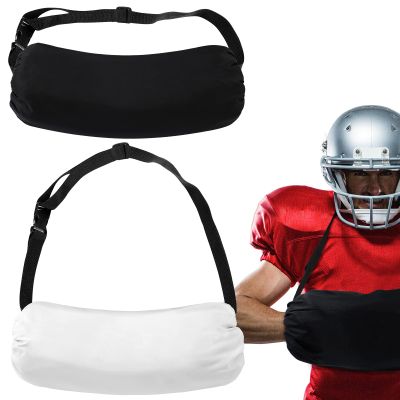 Jiuguva 2 Pcs Football Hand Warmer Pouch with Waist Strap - Unisex Handwarmer Pouch Muff for Football Union Receivers & Coaches(White, Black)