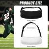Jiuguva 2 Pcs Football Hand Warmer Pouch with Waist Strap - Unisex Handwarmer Pouch Muff for Football Union Receivers & Coaches(White, Black) view 4