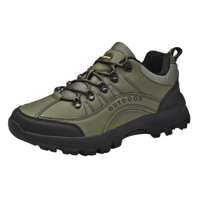BORAMAX Men's Anti-Skid Cross-Country Travel Shoes Men's Supportive Running Shoes Cushioned Lightweight Athletic Sneakers Green