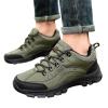 BORAMAX Men's Anti-Skid Cross-Country Travel Shoes Men's Supportive Running Shoes Cushioned Lightweight Athletic Sneakers Green view 2
