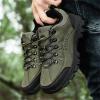 BORAMAX Men's Anti-Skid Cross-Country Travel Shoes Men's Supportive Running Shoes Cushioned Lightweight Athletic Sneakers Green view 3