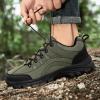 BORAMAX Men's Anti-Skid Cross-Country Travel Shoes Men's Supportive Running Shoes Cushioned Lightweight Athletic Sneakers Green view 4