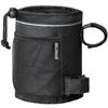 Belinous Bike Cup Holder, Water Bottle Holder Up to 32oz, Bicycle Handlebar Drink Holder Oxford Fabric with Mesh Pockets for e-Bike Scooter Cruiser Wheelchair Walker Boat, Black, 1 Pack view 1