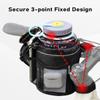 Belinous Bike Cup Holder, Water Bottle Holder Up to 32oz, Bicycle Handlebar Drink Holder Oxford Fabric with Mesh Pockets for e-Bike Scooter Cruiser Wheelchair Walker Boat, Black, 1 Pack view 4