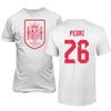 FLAURA Spain Soccer #26 Pedri World Football Fans Adult Mens Unisex T-Shirt (White, 5X-Large) view 1