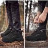 BORAMAX Men's Anti-Skid Cross-Country Travel Shoes Men's Supportive Running Shoes Cushioned Lightweight Athletic Sneakers Black view 4
