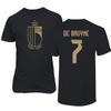 Belgium Soccer #7 De Bruyne World Football Fans Adult Men's Unisex T-Shirt (Black, 4X-Large) view 1