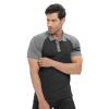 H HYFOL Polo Shirts for Men Contrast Color Short Sleeve Graphic Stretch American Patriotic Raglan Golf Polos for Men(Dark Grey,M) view 4