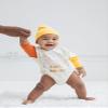 Disney Winnie the Pooh Newborn Baby Boy or Girl French Terry Oversized Sweatshirt Bubble Romper Bodysuit and Hat 6-9 Months view 2