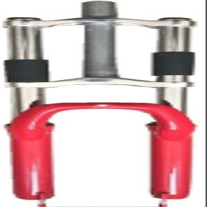 CDHPOWER Red 26 inch Triple Tree Double Shoulder Suspension Fork for 26 INCH Bicycle Fork