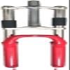 CDHPOWER Red 26 inch Triple Tree Double Shoulder Suspension Fork for 26 INCH Bicycle Fork view 1