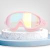 Feiyx Swim Goggles,Wide Goggles No Leaking Anti Fog Glasses with Ear Plugs for Men Women Teen (Color : Pink) view 4