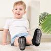 ZAPLES Baby Non Slip Grip Ankle Socks with Non Skid Soles for Infants Toddlers Kids Boys Girls, Black, 8-10 Years view 2