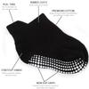 ZAPLES Baby Non Slip Grip Ankle Socks with Non Skid Soles for Infants Toddlers Kids Boys Girls, Black, 8-10 Years view 4