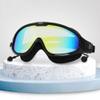 Feiyx Swim Goggles,Wide Goggles No Leaking Anti Fog Glasses with Ear Plugs for Men Women Teen (Color : Black) view 3