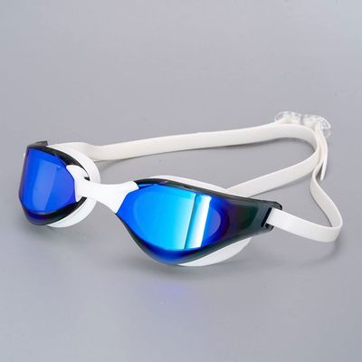 Feiyx Swim Goggles, Swimming Goggles No Leaking Full Protection Adult Men Women Youth (Color : White)