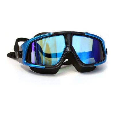 Feiyx Swim Goggles,No Leaking Swimming Goggles, Comfortable Anti-Fog Swimming Goggles for Adult (Color : Blue)