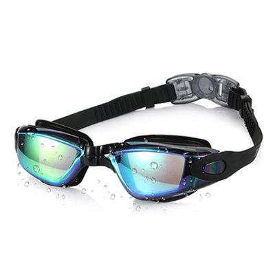 Feiyx Swim Goggles,Adults Antifog Professional Swimming Goggles,Electroplate Silicone Swim Glasses