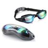 Feiyx Swim Goggles,Adults Antifog Professional Swimming Goggles,Electroplate Silicone Swim Glasses view 3