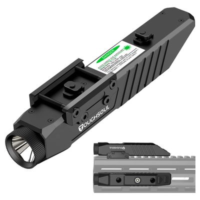 TOUGHSOUL Tactical Flashlight 1750 Lumen Picatinny Rail MLOK Mounted