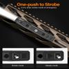 TOUGHSOUL Tactical Flashlight 1750 Lumen Picatinny Rail MLOK Mounted view 3