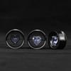 COOEAR 1 Pair Stainless Steel Tunnels Gem Ear Plugs Eyelet Gauges for Ears Screw Back Double Flared Stretchers Expander. view 3