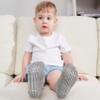 ZAPLES Baby Non Slip Grip Ankle Socks with Non Skid Soles for Infants Toddlers Kids Boys Girls, Gray, 8-10 Years view 2