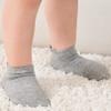 ZAPLES Baby Non Slip Grip Ankle Socks with Non Skid Soles for Infants Toddlers Kids Boys Girls, Gray, 8-10 Years view 3