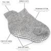 ZAPLES Baby Non Slip Grip Ankle Socks with Non Skid Soles for Infants Toddlers Kids Boys Girls, Gray, 8-10 Years view 4